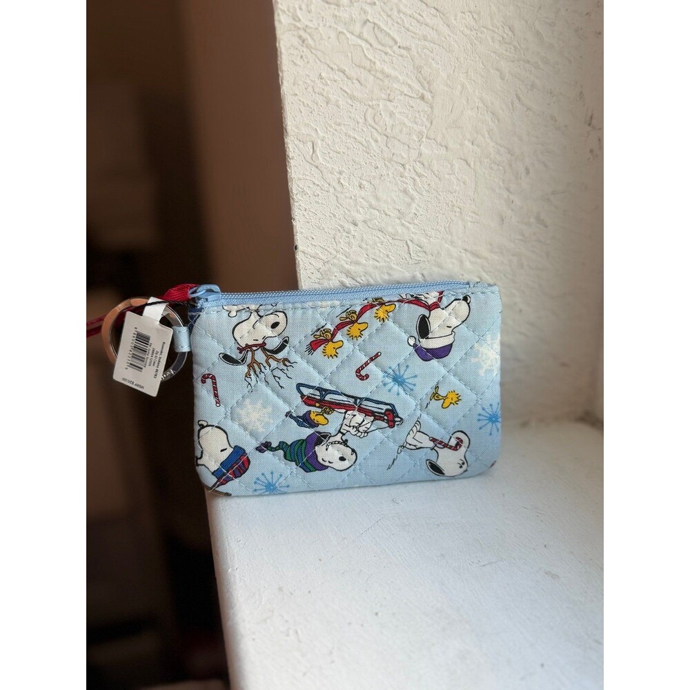 Limited Edition Vera Bradley x Peanuts Ski Slope Snoopy Zip ID Case Wallet NWT! - Picture 3 of 11